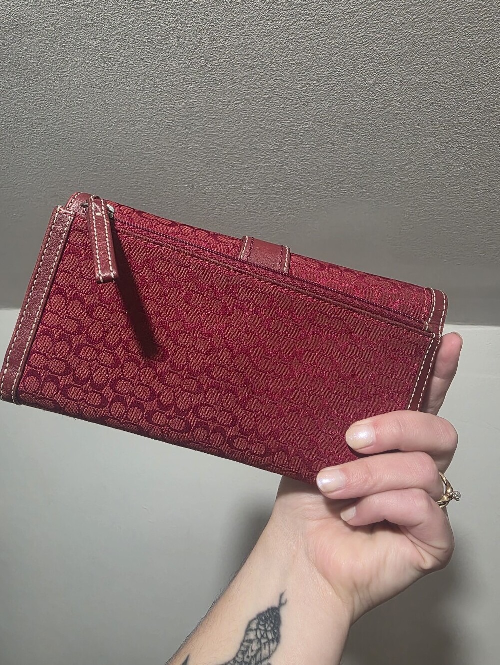 Red COACH Soho + Matching Wallet - Picture 10 of 12